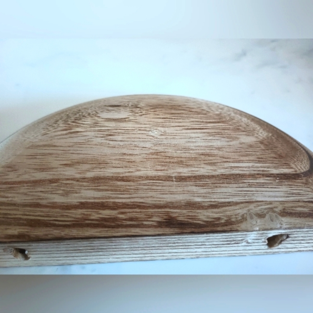 1 Wall Mounted Wooden Semi-circle Floating Shelve - Picture 6 of 8